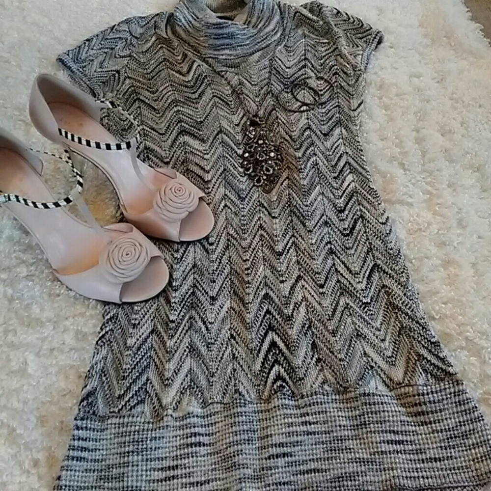 Flame Stitch Sweater Tunic